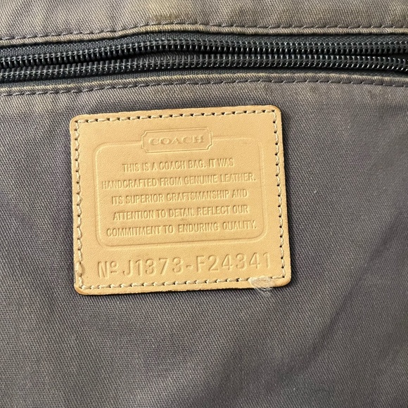 Coach City Park Metro Saffiano Leather Tote in Navy with Hang Tag Bag 24341 - Picture 5 of 6